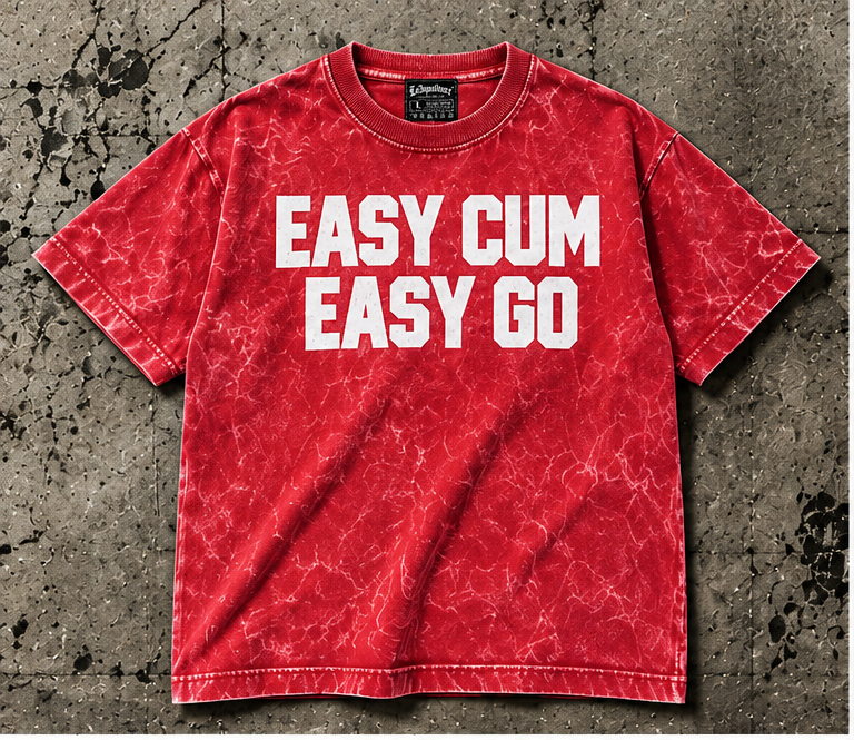 Red White Easy Cum Easy Go - Men's