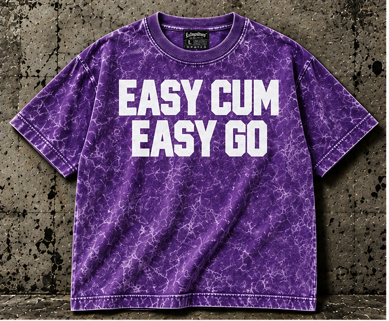 Purple White Easy Cum Easy Go - Women's