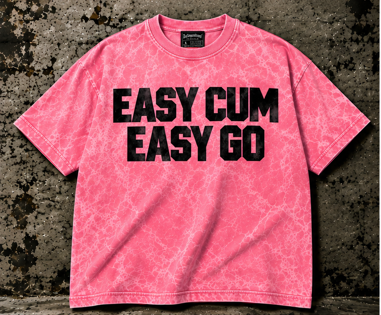 Pink Black Easy Cum Easy Go - Men's