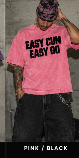 Pink Black Easy Cum Easy Go - Men's