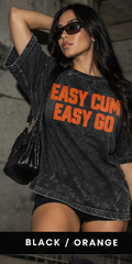 Black Orange Easy Cum Easy Go - Women's
