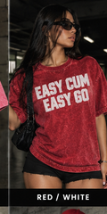 Red White Easy Cum Easy Go - Women's