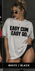 White Black Easy Cum Easy Go - Women's